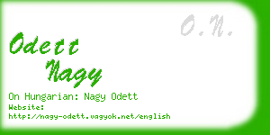 odett nagy business card